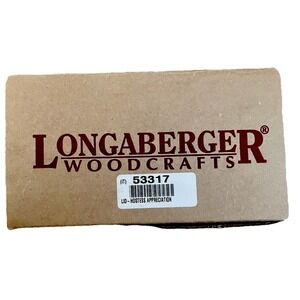 NIB‎ Longaberger Lid 53317 Hostess Appreciation